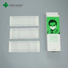 Cina topeng kertas cina untuk pelayanan makanan, 1ply dan 2ply kertas masker wajah, pelindung produsen masker putih pabrikan