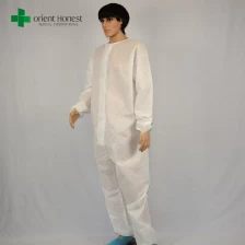 China China plant for white disposbale coverall,the best supplier for disposeable suits,lightweight disposable waterproof coverall manufacturer