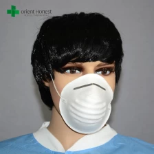 Cina fabbrica cinese per non tessuto maschera di polvere usa e getta, maschera antipolvere cono, maschera di polvere di carta produttore