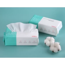 Китай Сухие салфетки для лица хлопка 60Count, глубоко очищенные одноразовые полотенца для лица хлопчатобумажная ткань производителя