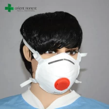 China FFP3 respirator masks for mining industry , protective dust proof face mask , safety disposable asbestos mask manufacturer