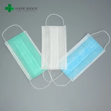 China Hospital medical face mask sale , funny face disposable surgical mask , pleated simple design mask manufacturer