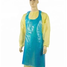 China Avental de PE isolado de poeira, avental de PE isolado de fábrica, avental de plástico de fábrica fabricante