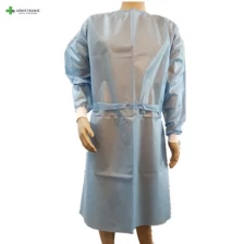 China Level 3 ultrasonic seam disposable isolation gown manufacturer