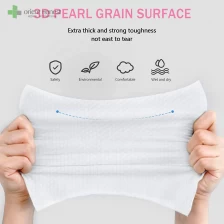China Pearl Welle Einweg-Baumwollgesicht Waschhandtücher Hubei Fabrik Hersteller