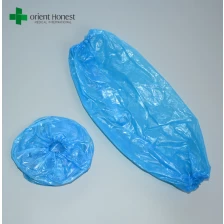China Plastikabwegärmer, wasserdichte Ärmelschutz für Arm mit Gummiband auf Manschette - Blau Hersteller
