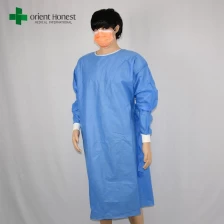 China MS45g chirurgische Einweg-Bekleidungshersteller, medizinische chirurgische Einweg-Kittel, Krankenhaus OP-Kittel drapiert Hersteller