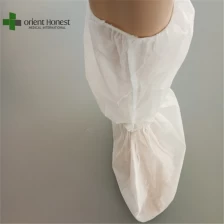 Cina Xiantao pemasok untuk disesuaikan PP nonwoven sepatu medis sekali pakai dengan band elastis pabrikan