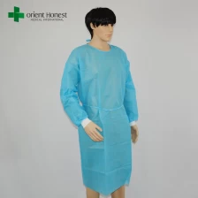 China benutzerdefinierte Krankenhauskitteln hellblau, Zahn Einweg-Isolation Kleid, Einweg-Zahn Kleider Hersteller Hersteller