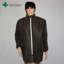 China disposable black lab coats exporter,disposable lab coat zipper front,stand collar lab coat disposable manufacturer