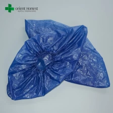 China disposable cheap CPE shoe covers,medical disposable shoe covers,dark blue medical shoe cover, manufacturer