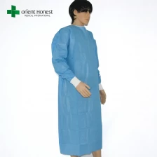 Cina gaun rumah sakit sekali pakai, gaun rumah sakit sms, gaun pakai medis untuk rumah sakit pabrikan