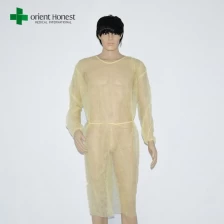 China disposable isolation gown, yellow disposable isolation gown wholesales,pp non woven isloation gown suppliers manufacturer