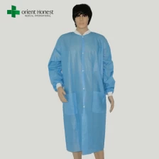 Chine vêtements médicaux jetables, blouse de laboratoire médical jetable, à usage unique fabricants de manteaux SMS de laboratoire fabricant