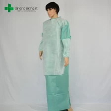 Cina camice monouso chirurgico rinforzato, SMS camice chirurgico con rinforzo strato, la Cina camice chirurgico con legami in vendita produttore
