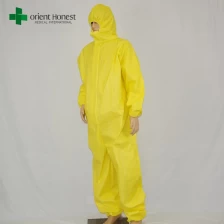 China high quality industrial safety coveralls, China plant chemical protective coverall, disposable factory protective suits manufacturer