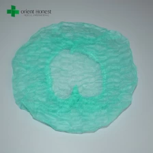 中国 手術用キャップメーカー、不織布フワフワキャップ、緑の医療モブキャップ メーカー