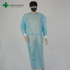 Cina produsen terbaik tahan air medis bedah gaun, penjual gaun dokter penggunaan operasi, operasi pakai kamar gaun pabrikan
