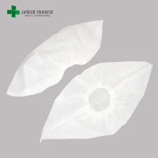 China white safety disposable shoe cover ,pe coated waterproof shoe cover,disposable plastic shoe covers manufacturer