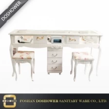 China 2018 wholesale salon nail table manicure table with wooden design manufacturer
