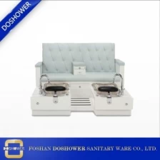 China China luxury pedicure spa chair supplier with pedicure chair no plumbing for double seats pedicure foot spa chair manufacturer