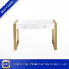 中国 中国金のマニキュアテーブルセットのための現代のマニキュアテーブルを持つネイルマニキュアテーブルメーカー メーカー