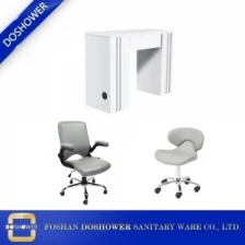 中国 顧客の椅子の釘棒場所が付いているカスタマイズされた贅沢で白い釘のテーブル卸売中国DS-N91013セット メーカー