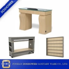 China Manicure Table Station Nail Table with Client Chair Nail Dryer Table Station Wholesale China DS-N9520 SET manufacturer