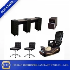 China Pedicure stoelfabrikant met luxe ontwerp spa pedicure stoel met voetbassin van gemalen fluwelen pedicure stoel fabrikant