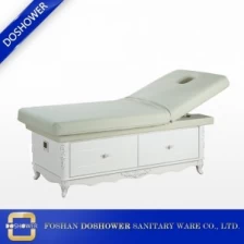 Chine Lit de massage en bois massif avec lit de rangement résistant pour le visage, lit de massage à vendre Chine DS-M9001 fabricant