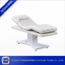 China Spa massage bed manufacturer in China with white folding massage bed for 3 motors electric massage bed manufacturer