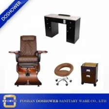 China china manufacturer foot massage chair for nail and beauty salon pedicure and manicure station DS-W21 SET manufacturer