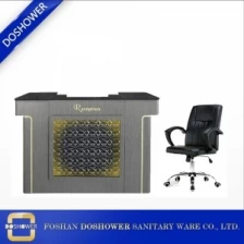 China client and technicians with first impression of the customer for DS-R104 reception desk manufacturer manufacturer
