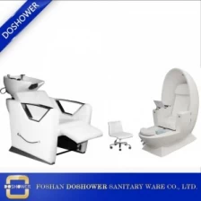 China electric reclining shampoo chair supplier with shampoo chairs set hair salon factory for beauty salon equipment chair  DS-S54 manufacturer