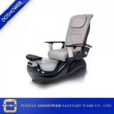 Çin Gri pedikür spa sandalyeler ayak yıkama kristal havzası hiçbir pluming pedikür sandalyeler tırnak salonu mobilya satılık DS-W85 üretici firma