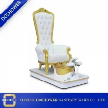 porcelana silla de pedicura del trono del rey sillas del trono silla de lujo del rey del oro para la venta DS-Queen G fabricante
