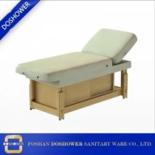 porcelana Mesa de masaje de cama de lujo con spa chino Masaje de masaje fábrica para masaje de madera cama facial al por mayor fabricante