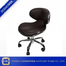 中国 調整可能な油圧ポンプと豪華なサロンマスター黒いペディキュア技術者の椅子 メーカー