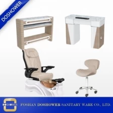 Çin Lüks salon mobilya pedikür masaj koltuğu tırnak masa çin tedarikçiler ile DS-W2016 SET üretici firma