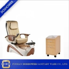 China Manicure en pedicure stoelen luxe met lederen deksel voor spa pedicure stoelen voor pedicure stoelplatform DS-W63 fabrikant