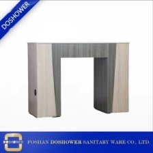 中国 中国のサロンの家具工場のための贅沢なマニキュアテーブル付きの大理石トップのマニキュアテーブル メーカー