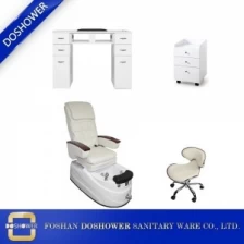 China Fornecimento de cadeira de massagem salão de beleza cadeira de pedicure e cadeira de fezes pacote de móveis de unhas ofertas DS-8019 SET fabricante