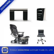 China nail shop pedicure chair with manicure table salon furniture wholesale china DS-L4004A SET manufacturer