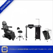 China nail tables marble top with nail table and chair set of  nail table with dust collector manufacturer