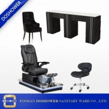 Chine chaise de pédicure et équipement de salon table de manucure en bois ensemble de chaise de pédicure spa DS-W2014 SET fabricant