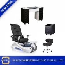 China pedicure massage chair with nail tables supplier of best nail salon furniture collocation wholesale china DS-W89 SET manufacturer