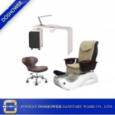 China fornecedor de cadeira de spa pedicure china com fabricantes de mesa de manicure para Whirlpool Nail Spa Salon cadeira de pedicure / DS-W1783-SET fabricante