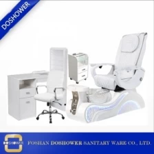 porcelana silla de spa de pedicura con reposapiés ajustable para pulsador de pivote de pulverizador de doble función fabricante