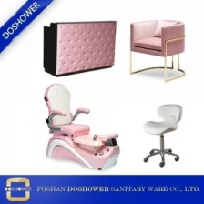 porcelana silla de pedicura spa para pies de niño rosa con muebles de spa para niños al por mayor de China DS-KID SET fabricante
