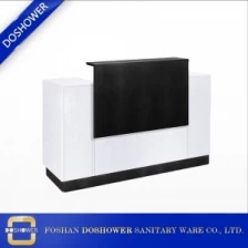 China Rezeption Schreibtisch Schönheitssalon mit Salonmöbeln Hersteller für den weißen Empfangsschalter Modern Hersteller
